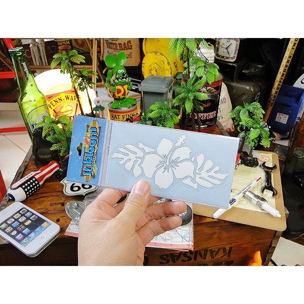3Dカットアウトステッカー　Mサイズ　（ハイビスカス＆リーブス）　アメリカ雑貨　アメリカン雑貨 爆買 |  | 02