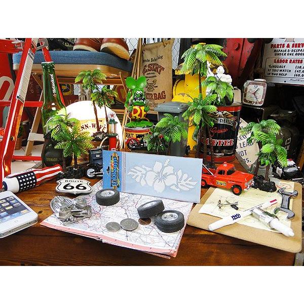 3Dカットアウトステッカー　Mサイズ　（ハイビスカス＆リーブス）　アメリカ雑貨　アメリカン雑貨 爆買 |  | 03