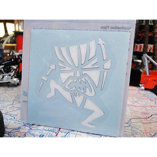 3Dカットアウトステッカー　Sサイズ　（ティキウォーリアー）　アメリカン雑貨　アメリカ雑貨 |  | 01