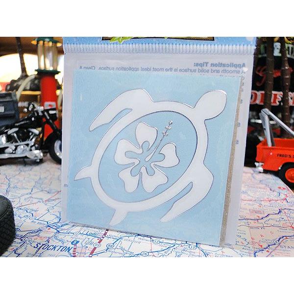 3Dカットアウトステッカー　Sサイズ　（ハイビスカスタートル）　アメリカン雑貨　アメリカ雑貨 爆買 |  | 01