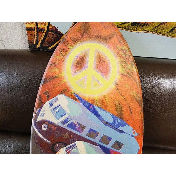 ミニサーフボード　（ワーゲンバス・ピース）　アメリカン雑貨　アメリカ雑貨　おしゃれ　インテリア　ハワイ雑貨　ハワイアン雑貨 |  | 01