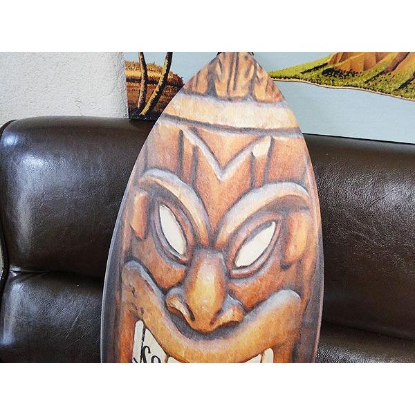 ミニサーフボード　（ティキマスク）　アメリカン雑貨　アメリカ雑貨　おしゃれ　インテリア　ハワイ雑貨　ハワイアン雑貨 |  | 01