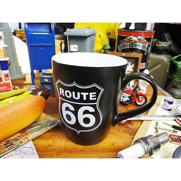 ルート66　マグカップ　（ブラック）　■　アメリカン雑貨　アメリカ雑貨 | アメリカン レトロ
