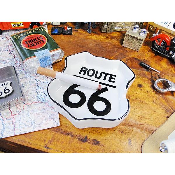 ルート66　ロードサイン型　アシュトレイ　■ アメリカン雑貨 アメリカ雑貨 おしゃれ | アメリカン レトロ