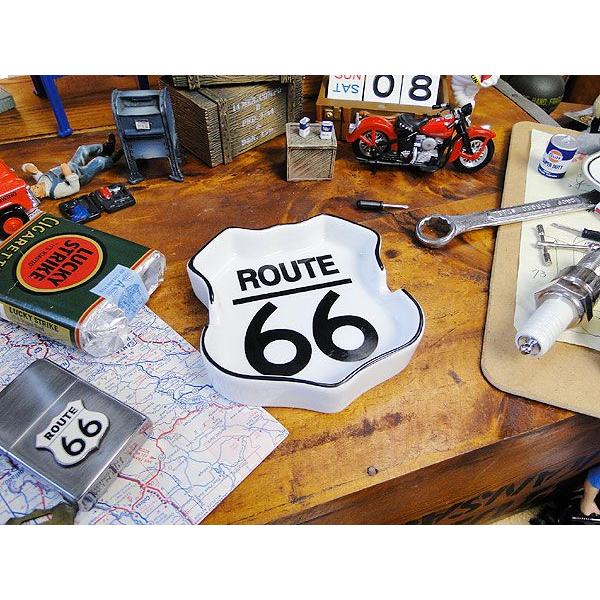ルート66　ロードサイン型　アシュトレイ　■ アメリカン雑貨 アメリカ雑貨 おしゃれ | アメリカン レトロ | 02