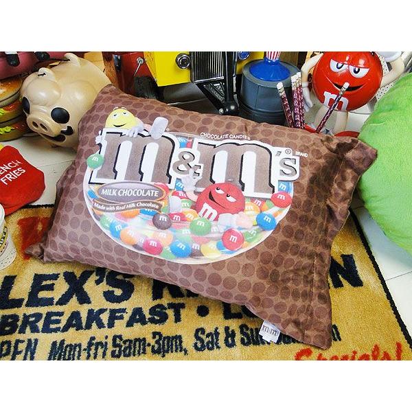 m＆m's　クッションピロー　（ブラウン）　アメリカン雑貨 アメリカ雑貨 | 