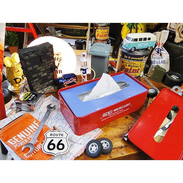 マーキュリー　ティッシュケース　（レッド）　■　アメリカン雑貨　アメリカ雑貨　MERCURY　男前　生活雑貨　ティッシュボックス | MERCURY | 03