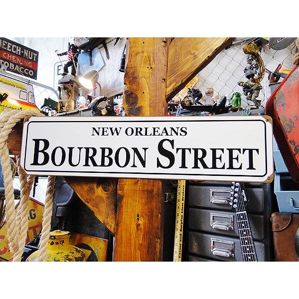 バーボンストリート　U.S.ヘヴィースチールサイン アメリカ雑貨 アメリカン雑貨 爆買 | 