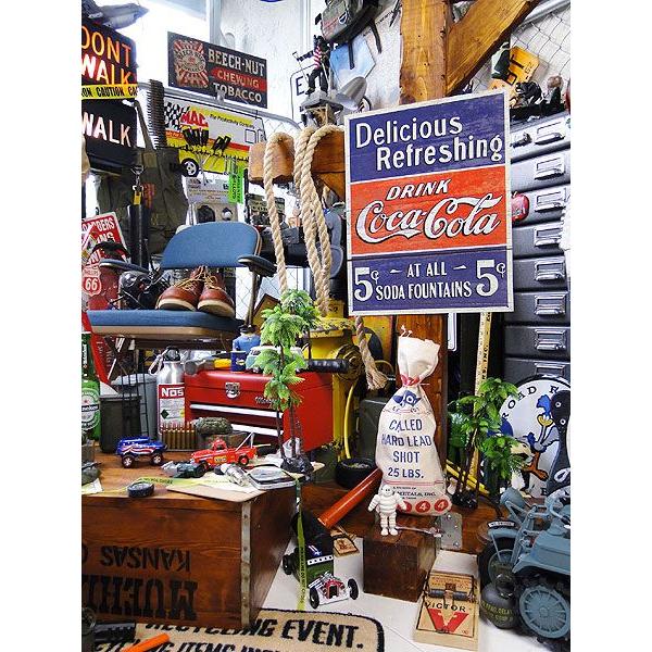 コカ・コーラブランド 5セント・ソーダファウンテン　ブリキ看板  アメリカ雑貨 アメリカン雑貨 サインプレート ティンサインボード | Coca Cola | 04