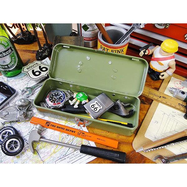 マーキュリー　ミニツールボックス　（カーキ）　■　アメリカン雑貨　アメリカ雑貨　MERCURY　道具箱　工具箱　インテリア　雑貨 | MERCURY | 03
