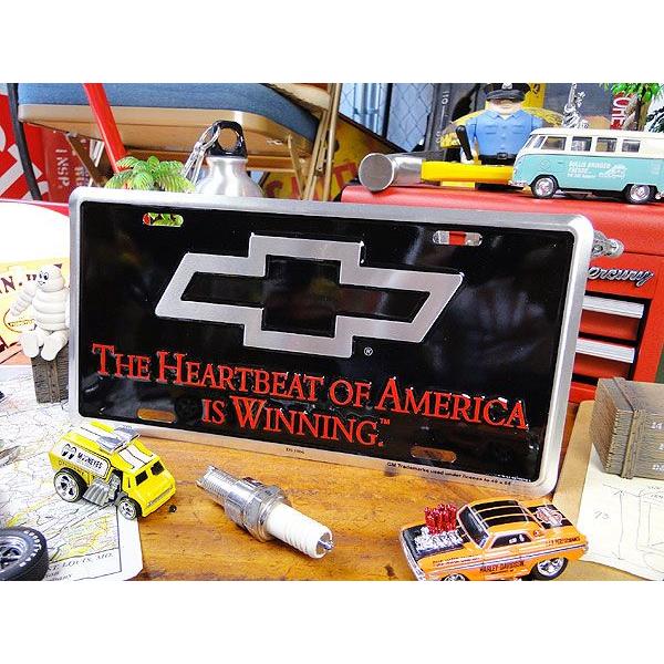 シボレー　ボウタイエンブレム　ライセンスプレート　（ブラック）　アメリカ雑貨　アメリカンな雑貨屋さん　ガレージ | アメリカン レトロ
