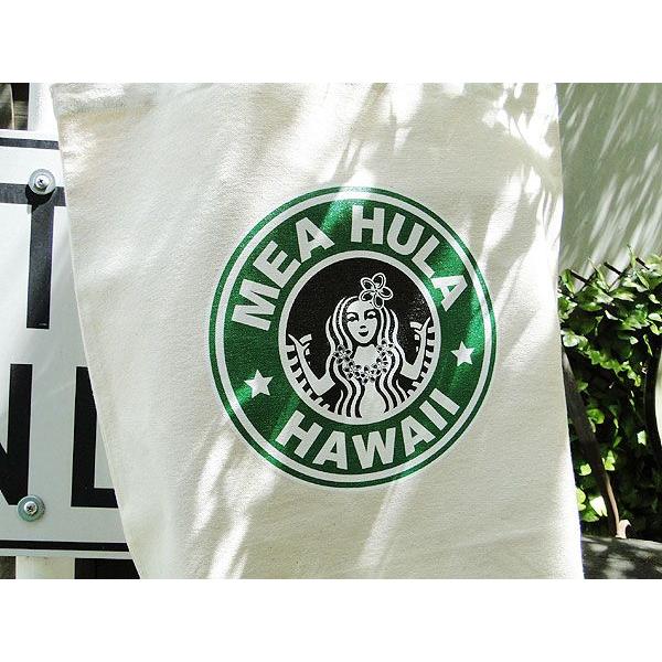 メアフラ　ハワイ　キャンバスエコバッグ　Mサイズ　横幅35cm ■ アメリカ雑貨 アメリカン雑貨 ハワイグッズ ハワイアン雑貨 |  | 01