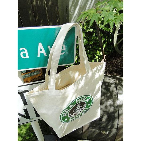 メアフラ　ハワイ　キャンバスエコバッグ　Mサイズ　横幅35cm ■ アメリカ雑貨 アメリカン雑貨 ハワイグッズ ハワイアン雑貨 |  | 02