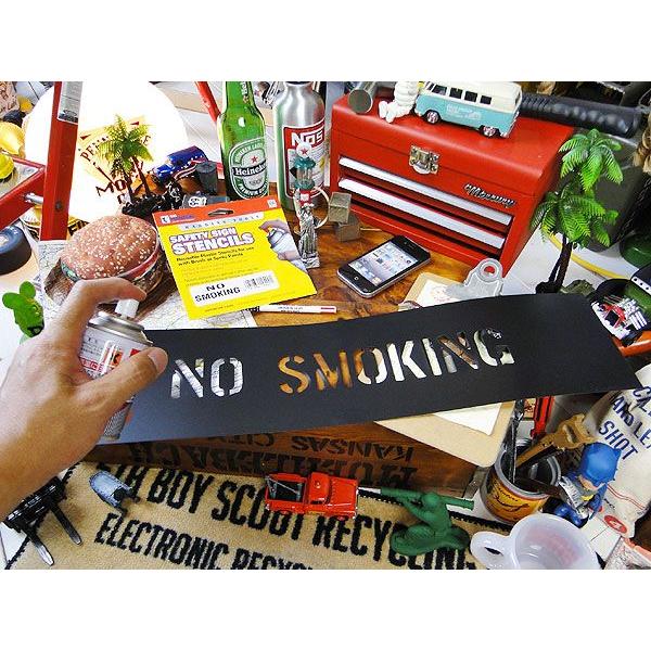 アメリカのホームセンターで売ってるステンシルシート　（ノースモーキング/NO SMOKING）　アメリカ雑貨　アメリカン雑貨　輸入　DIY | アメリカン レトロ | 03