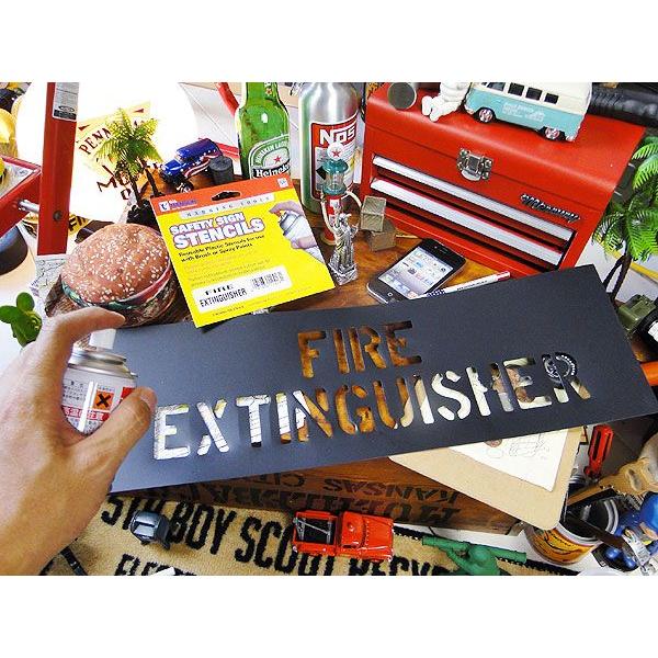 アメリカのホームセンターで売ってるステンシルシート　（消火器はココ/FIRE EXTINGUISGER）　アメリカ雑貨　アメリカン雑貨　輸入　DIY | アメリカン レトロ | 03