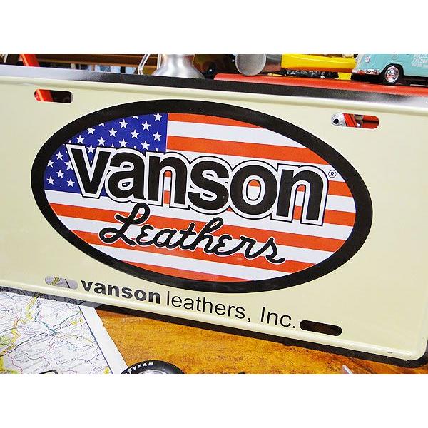 バンソン　ライセンスプレート　（星条旗）　アメリカ雑貨　アメリカンな雑貨屋さん　ガレージ用品　ブランド | VANSON | 01
