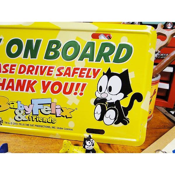 フィリックス　ライセンスプレート　（赤ちゃん乗ってます）　アメリカ雑貨　アメリカン　壁飾り　おしゃれな雑貨屋さん　ガレージ用品 | アメリカン レトロ | 02