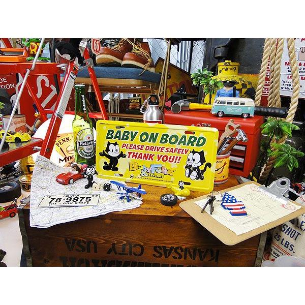 フィリックス　ライセンスプレート　（赤ちゃん乗ってます）　アメリカ雑貨　アメリカン　壁飾り　おしゃれな雑貨屋さん　ガレージ用品 | アメリカン レトロ | 03