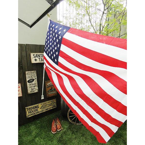 アメリカン レトロ 星条旗フラッグ＆ポールセット アメリカ雑貨