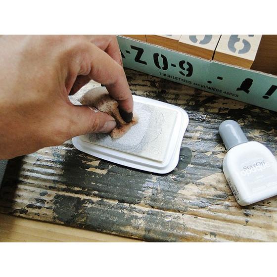 ステンシルスタンプ用カラーインク　ステイズオンシリーズ　（ホワイト）　■ランキング1位　アメリカ雑貨　アメリカン雑貨　世田谷ベース | アメリカン レトロ | 03