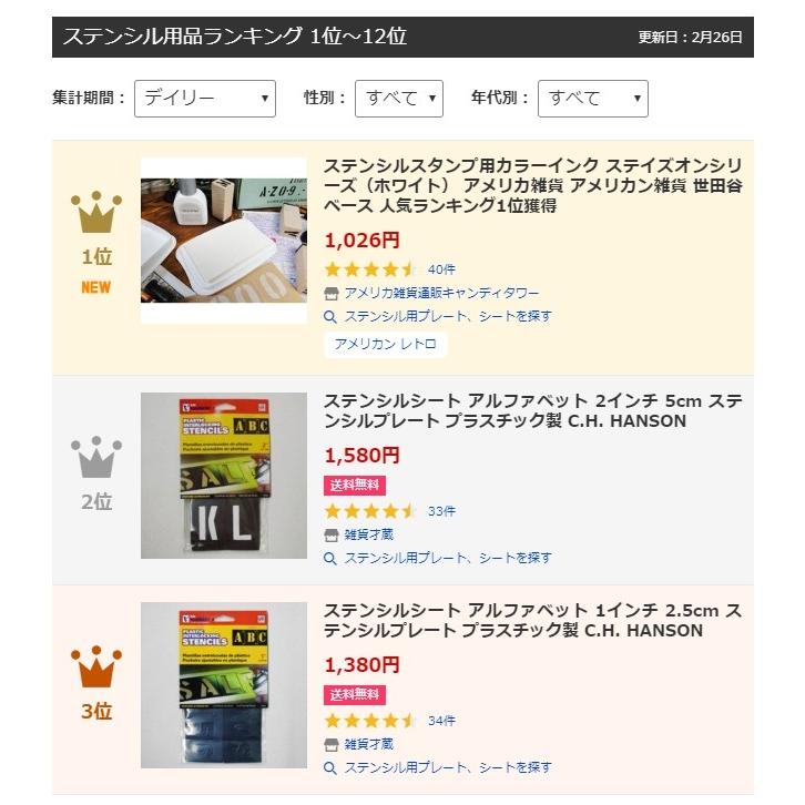 ステンシルスタンプ用カラーインク　ステイズオンシリーズ　（ホワイト）　■ランキング1位　アメリカ雑貨　アメリカン雑貨　世田谷ベース | アメリカン レトロ | 06