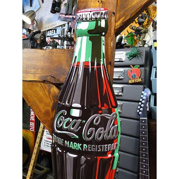 コカ・コーラ エンボスティンサイン コンツアーボトル・ダイカット 