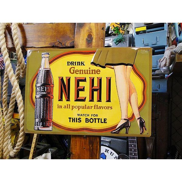 NEHI　エンボス　ティンサイン アメリカ雑貨 アメリカン雑貨 サインプレート 壁掛け ブランド | 