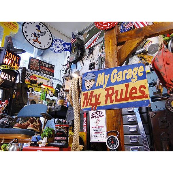 ★稀少な絶盤品★ 「オレのガレージ最高！」　U.S.ヘヴィースチールサイン アメリカン雑貨 アメリカ雑貨 | アメリカン レトロ | 03