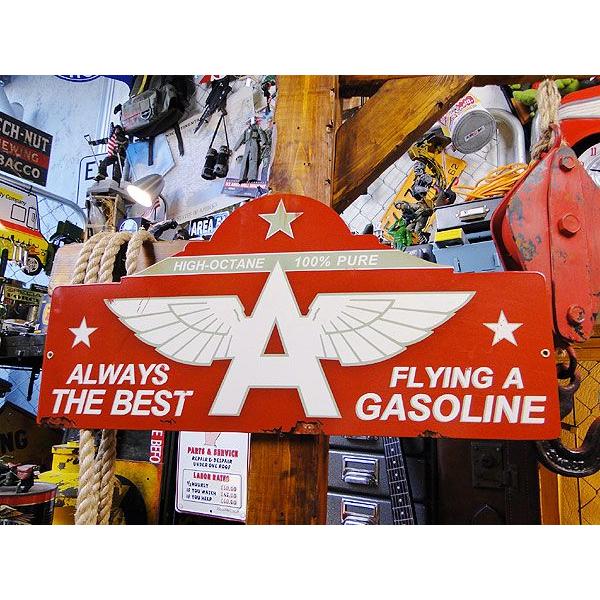 フライングエースガソリン　U.S.ヘヴィースチールサイン アメリカ雑貨 アメリカン雑貨 | 