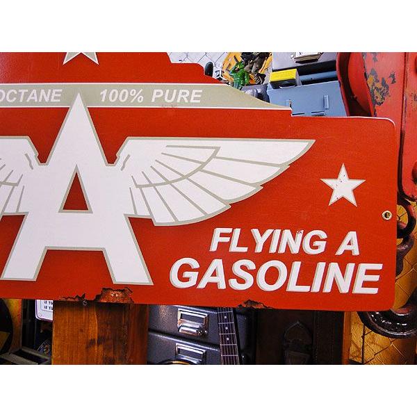 フライングエースガソリン　U.S.ヘヴィースチールサイン アメリカ雑貨 アメリカン雑貨 |  | 03
