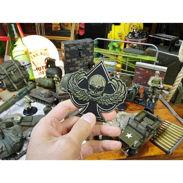 デス　ウイングスペード　野戦用ミリタリーワッペン アメリカン雑貨 アメリカ雑貨 アメリカ アルファベット ミリタリー |  | 01