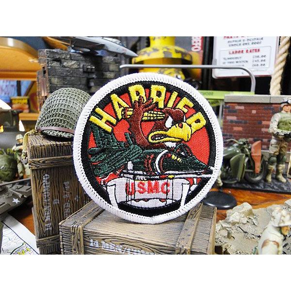 U.S.マリーン ハリアー　ミリタリーワッペン アメリカ雑貨 アメリカン雑貨 アメリカ アルファベット ミリタリー 英文字 ミニ 爆買 | 