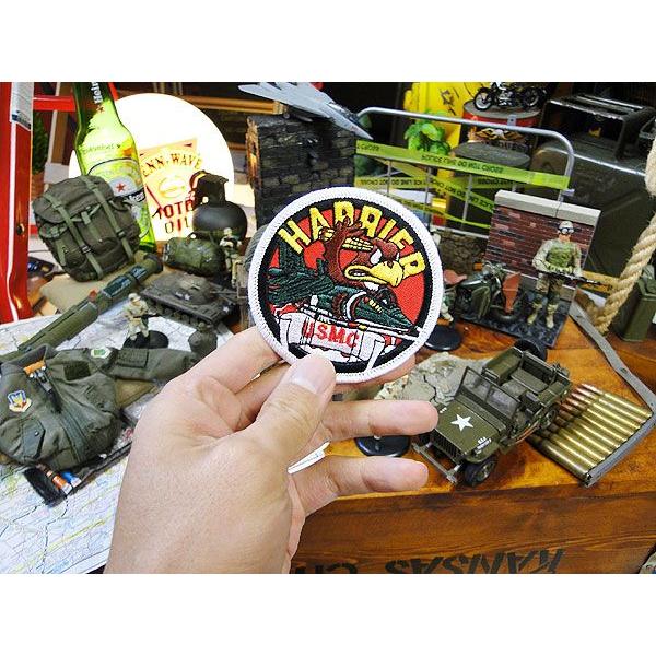 U.S.マリーン ハリアー　ミリタリーワッペン アメリカ雑貨 アメリカン雑貨 アメリカ アルファベット ミリタリー 英文字 ミニ 爆買 |  | 01