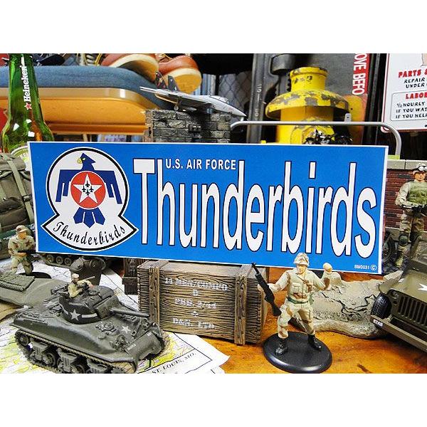 ミリタリーバンパーステッカー　（サンダーバーズ）　アメリカ雑貨　アメリカン雑貨　車　シール　ブランド | 