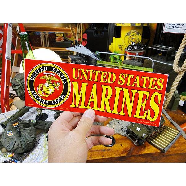 ミリタリーバンパーステッカー　（U.S.マリーンエンブレム）　アメリカ雑貨　アメリカン雑貨　車　シール　ブランド |  | 02
