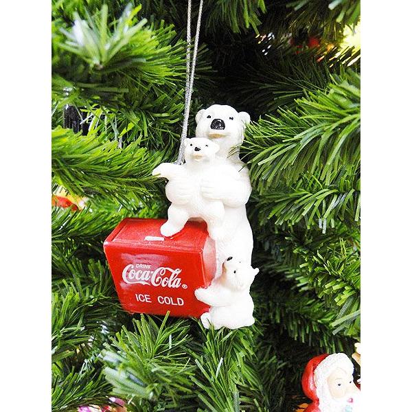 コカ・コーラブランド　クリスマスオーナメント　（ポーラベアー・チェストクーラー/レジン製）　アメリカン雑貨 アメリカ雑貨 | Coca Cola