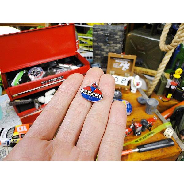 モーター系ブランド ピンバッジ （アモコ） □ アメリカン雑貨