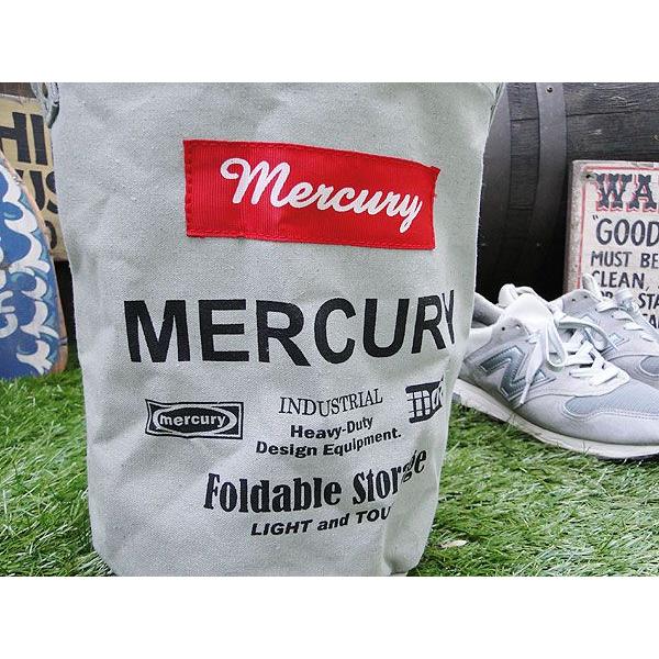 マーキュリー　キャンバスバケツ　Sサイズ　（グレー）　■ アメリカ雑貨 アメリカン雑貨　MERCURY　ゴミ箱　収納　アウトドア　男前 | MERCURY | 02