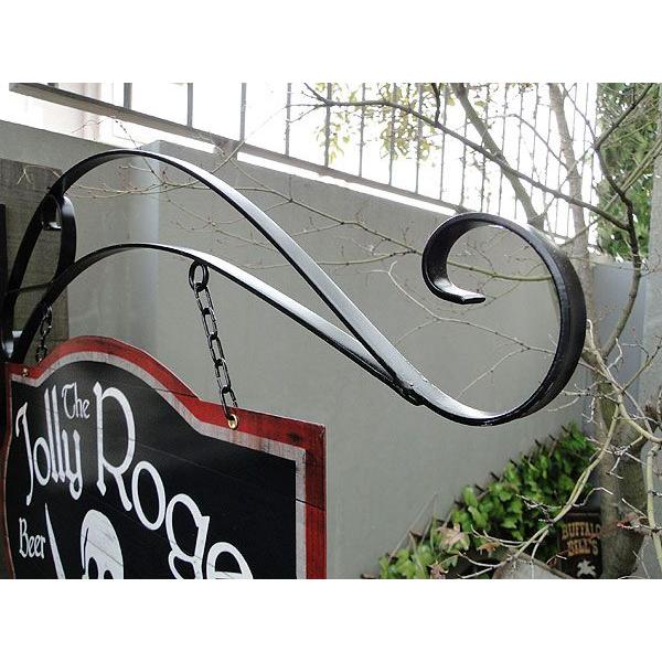 海賊マーク　ストアパブサイン　（両面デザイン/アイアンフック付き）　アメリカ雑貨　アメリカン雑貨　サインプレート |  | 03