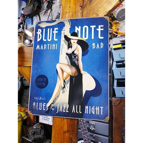 ブルーノート　U.S.ヘヴィースチールサイン アメリカ雑貨 アメリカン雑貨 サインプレート ティンサインボード インテリア 壁飾り | 