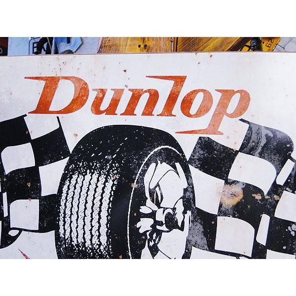ダンロップ　チェッカーフラッグ　U.S.ヘヴィースチールサイン アメリカ雑貨 アメリカン雑貨 サインプレート ティンサインボード | アメリカン レトロ | 01