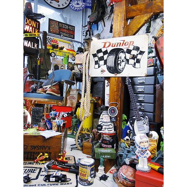 ダンロップ　チェッカーフラッグ　U.S.ヘヴィースチールサイン アメリカ雑貨 アメリカン雑貨 サインプレート ティンサインボード | アメリカン レトロ | 05