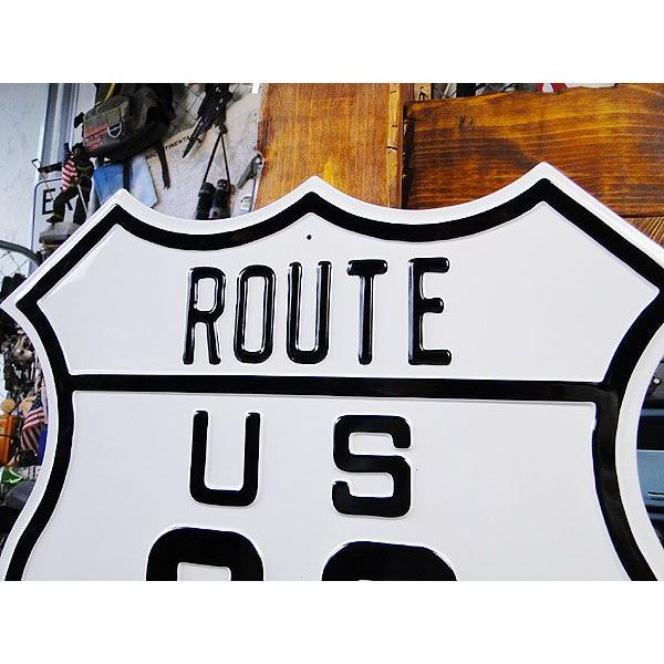 ルート66 ロードサイン　エンボス　ティンサイン アメリカ雑貨 アメリカン雑貨 サインプレート ティンサインボード |  | 01