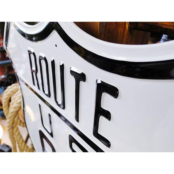 ルート66 ロードサイン　エンボス　ティンサイン アメリカ雑貨 アメリカン雑貨 サインプレート ティンサインボード |  | 03