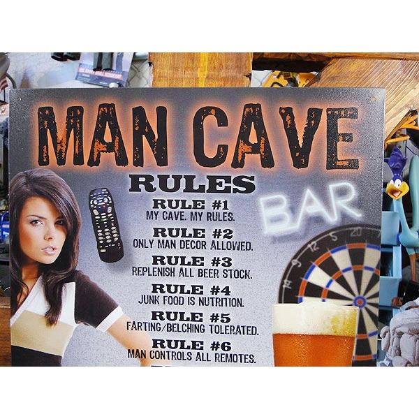 男の秘密基地　バーのオキテ　ブリキ看板　■ アメリカン雑貨 アメリカ雑貨 |  | 01