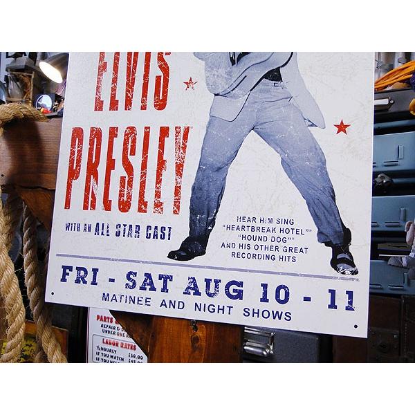 エルヴィス・プレスリー オン・ステージ　ブリキ看板 アメリカ雑貨 アメリカン雑貨 サインプレート |  | 02