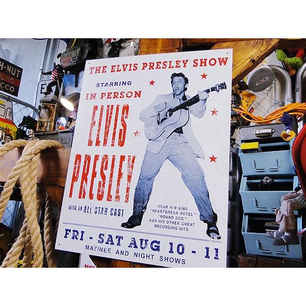 エルヴィス・プレスリー オン・ステージ　ブリキ看板 アメリカ雑貨 アメリカン雑貨 サインプレート |  | 03
