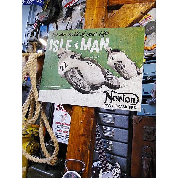 ノートン　ブリキ看板　（アイル・オブ・マン）　アメリカ雑貨　アメリカン雑貨　サインプレート　ブランド | アメリカン レトロ | 03