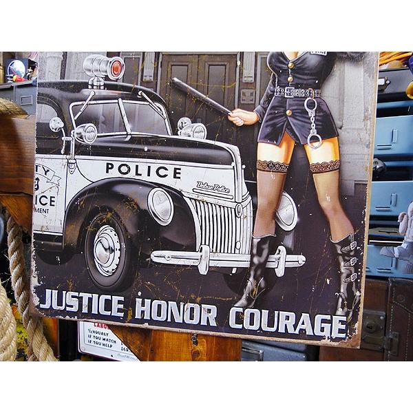 ポリス　ピンナップガール　ブリキ看板　■ アメリカン雑貨 アメリカ雑貨 | アメリカン レトロ | 02