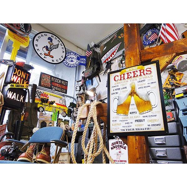 世界のカンパーイの言葉を集めた　ブリキ看板　■ アメリカン雑貨 アメリカ雑貨 |  | 04